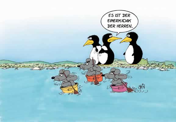 Eimerkajak der Herren